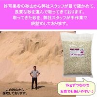 安心安全　国内産　沖縄の砂　超細かいパウダー砂 1kg×10パック(10kg)