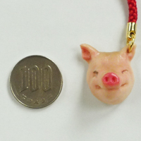 おもしろストラップ　美ら豚(ちゅらぶた)　小サイズ