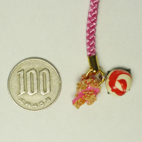 おもしろストラップ　のまんじゅう&縁結び